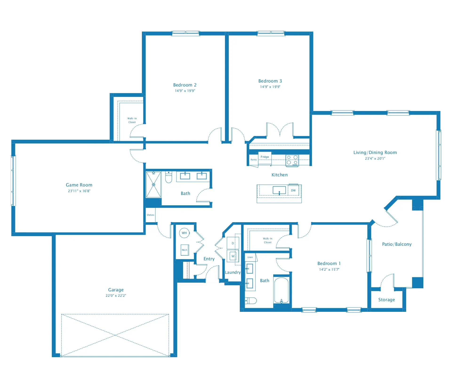Custom 2D floor plan